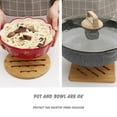 thumbnail image 6 of JoyMoreHome Bamboo Kitchen Bamboo Hot Pads Mat Set for Hot Dishes/Bowl/Teapot/Hot Pot Holders, 6 of 7