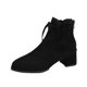 thumbnail image 1 of NECHOLOGY Botas Mujer Adulto Femenino Zapatos Botines para mujer Botines de mujer Moda de otoño e invierno de sólido Cómodo Tacón cuadrado Tacón grueso Cremallera trasera (Black, 6.5), 1 of 6