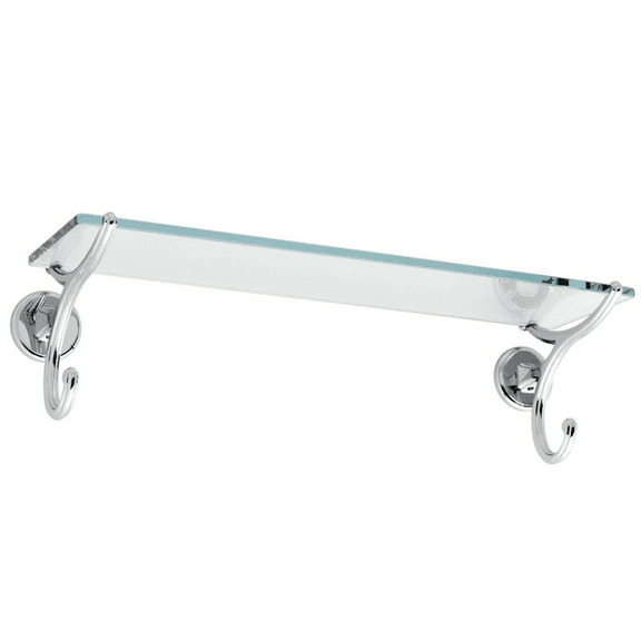 Ginger Bath Circe 24" Tempered Glass Shelf Polished Chrome Finish