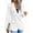 White, variant on Women'S Plaid Blazer Jacket Warm Fully Lined Business Casual Elegant Coat with Pockets White XXL