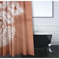 thumbnail image 3 of Simply Daisy Conch Polyester Polyester Shower Curtain, Orange, 3 of 3