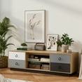 thumbnail image 4 of Gymax 55'' TV Stand Entertainment Media Center w/ Storage Cabinets Adjustable Shelves, 4 of 10