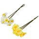 thumbnail image 4 of Cateissary Flores artificiales de seda Real Touch Simulación de flores falsas Ramo de flores Boda para el hogar Fiesta de cumpleaños Vacaciones Decoración Amarillo, 4 of 6