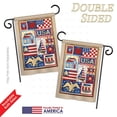thumbnail image 3 of Breeze Decor G161077-BO USA Collage Americana Patriotic Impressions Decorative Vertical 13" x 18.5" Double Sided Garden Flag Printed In, 3 of 4