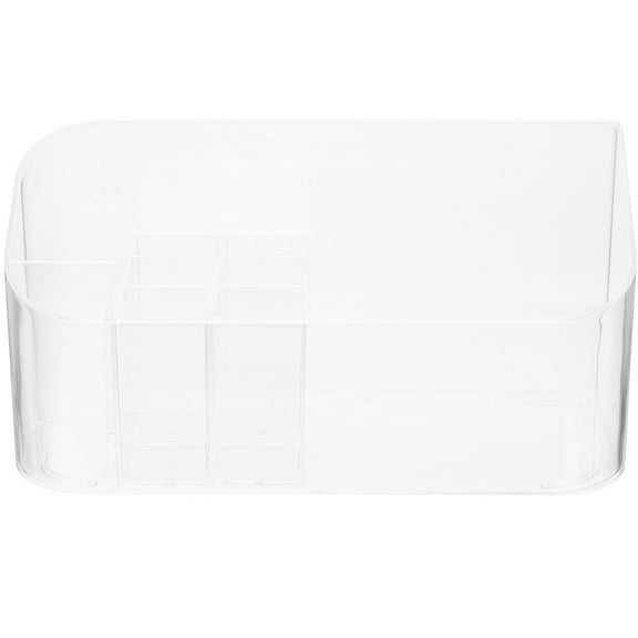 unbranded  Lid Makeup Tray Storage Transparent Cosmetic Container Brush Organizer