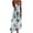 Blue-A, variant on Women’s Sleeveless Round Neck Midi Dress - Abstract Pattern Summer Casual Sundress with Flowy Tank Design & Ankle-Length Silhouette