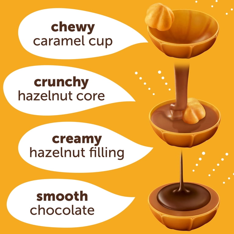 Toffifay Filled Hazelnut Chocolate Caramel Candy Box, 24 Pieces