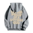 thumbnail image 6 of Aobny Light Hoodies for Men Jesus Christian Hooded Gray Hoodies Men Work Tops,L, 6 of 7