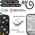 thumbnail image 4 of Football and Trophy Black Pattern Insulated Lunch Bag with Shoulder Strap and Bottle Holder,Bento School Lunch Bag Box,11x9.5x3.5 Inches, 4 of 5