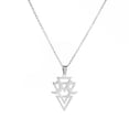 thumbnail image 2 of TEAMER Trend Stainless Steel Necklace for Women Hollow Geometric Pendant Necklace Gold Silver, 2 of 4