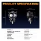 thumbnail image 4 of Auxiliares Faros Lupa Hi/lo Luz Bicolor Para 4x4 Autos Moto, 4 of 5