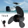thumbnail image 4 of For Tohatsu Nissan Mercury 4-6HP 3R1W64516-0 Aluminum Outboard Propeller 7.8 x 8, 4 of 5