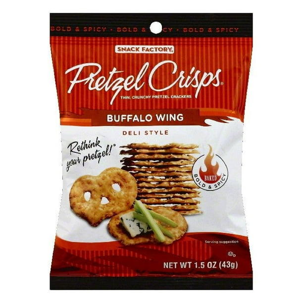 Pretzel Crisps Deli Style Original Pretzel Crisps, 10 Oz (Pack of 6