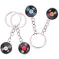 thumbnail image 1 of CRILSTYLEO 4Ud Llavero Decorativo De Disco Con Acabado Detallado Para Regalo Especial, 1 of 6