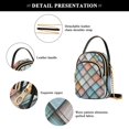 thumbnail image 4 of FORMRS Crossbody Bag for Women Quilted Travel Shoulder Cell Phone Purse with Chain Strap Handbag, Colorful Art Pattern, 4 of 7