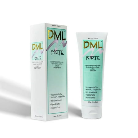 DML Forte Moisturizing Cream with Panthenol, For Hands Face and Body, Hypoallergenic Non-Comedogenic Fragrance Free, 4 oz