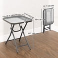 thumbnail image 3 of Outsunny Patio Table, Folding Coffee Table for Patio, Balcony, Backyard, 3 of 10