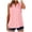 Pink, variant on Vekome Womens Button down Shirts Plus Size Sleeveless Tops V Neck Casual Blouses Solid Color Summer Tee Shirts Gray 2XL