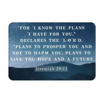 VIVACITE Prayer Mat Christian Gifts for Women Men Faith Religious Spiritual Gifts for Women Prayer Rug with Bible Verse Christian Decor Area Rug for Pray Scripture Jeremiah 29:11, 24"X16"