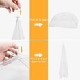 thumbnail image 3 of Paquete de 8 cubiertas de malla plegables reutilizables para alimentos, repelente de insectos antimoscas para proteger la carne, los platos y las frutas en la barbacoa de picnic - Blanco JAMW Sencillez, 3 of 5
