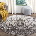 thumbnail image 2 of SAFAVIEH Restoration Vintage Dalton Floral Wool Area Rug, Silver/Grey, 6' x 6' Square, 2 of 10