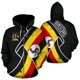 thumbnail image 3 of Sudadera con cremallera y estampado 3D de la bandera de Uganda para hombres y mujeres, sudaderas con capucha de país africano, sudaderas casuales holgadas de manga larga para la calle, 3 of 5