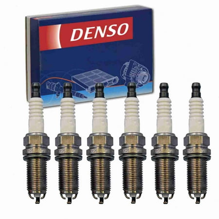 6 pc DENSO 3491 Spark Plugs for 90919-01263 FK20HBR8 Ignition Wire Secondary Fits select: 2018-2021 TOYOTA CAMRY, 2017-2021 TOYOTA HIGHLANDER