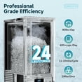thumbnail image 4 of SIMZLIFE Built-in Commercial Ice Maker 80Lbs/24H, Under Counter or Freestanding, Self-Cleaning, Kitchen & Bar, Black, 4 of 10