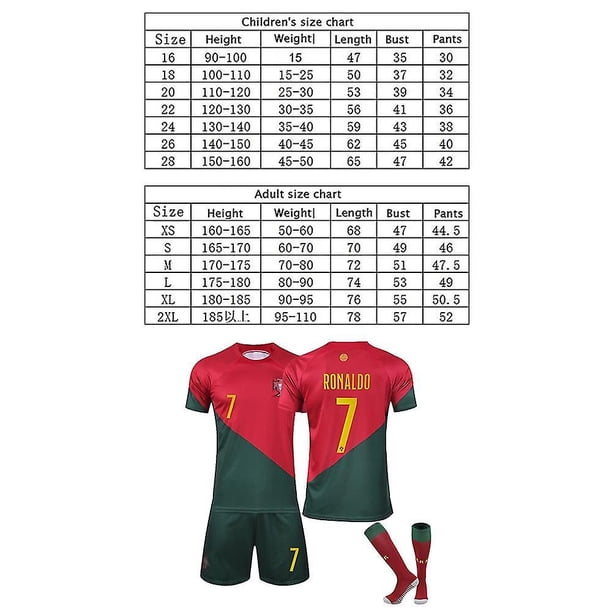 2022 Qatar World Cup Portugal #7 Ronaldo Cr7 Jersey Football T