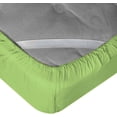 thumbnail image 3 of DNG Creations 3-Piece Fitted Sheet Set 12-Inch Deep Pocket (Solid Aqua Blue Twin), 3 of 4