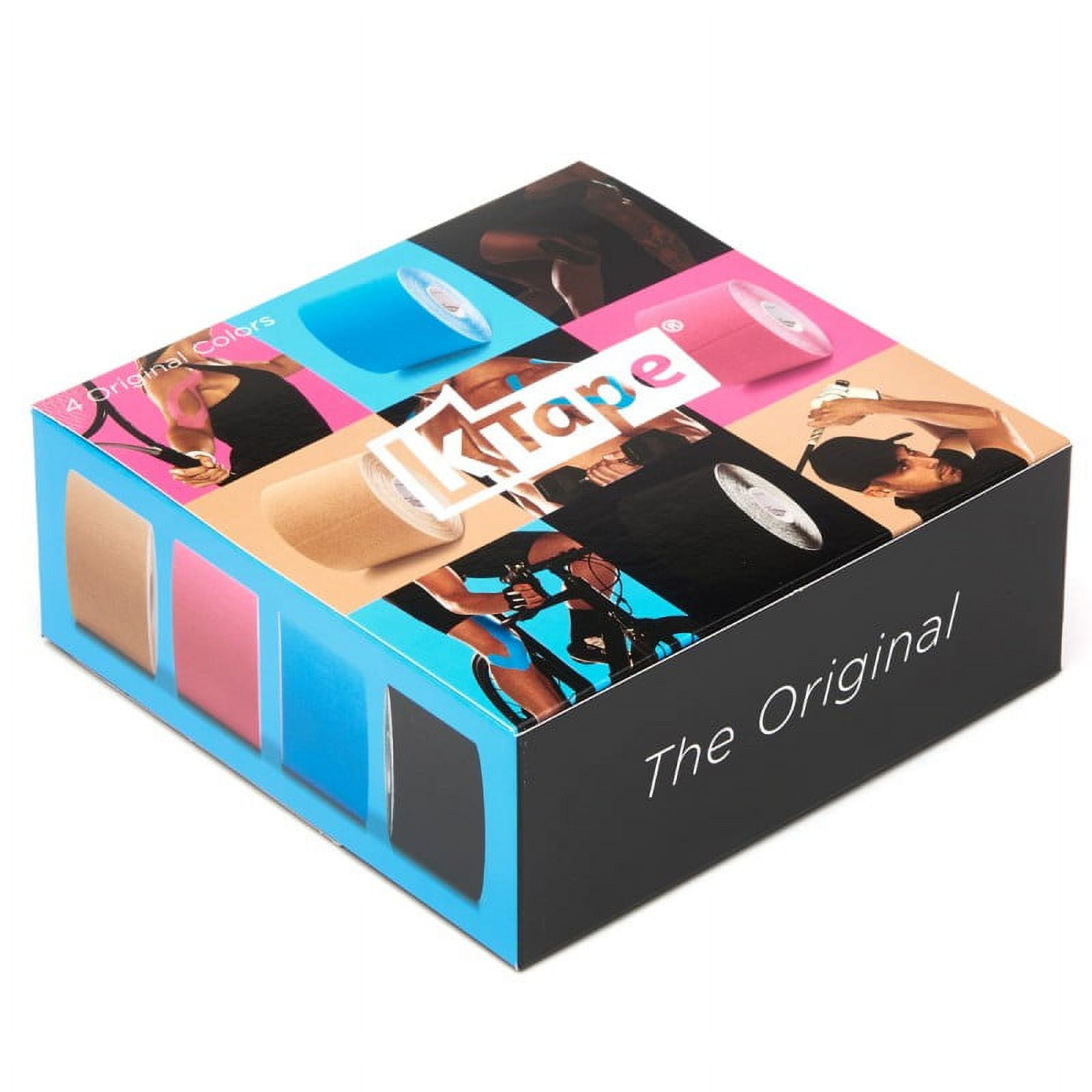 K-Tape Original Latex-Free Kinesiology Tape Multi-Color 4-Pack