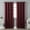 Burgundy, variant on Quality Home Thermal Insulated Blackout Curtains - Stainless Steel Nickel Grommet Top - Beige - 52"W x 63"L - (Set of 2 Panels)