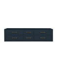 thumbnail image 3 of Castor 72 in W Blue Double Bath Vanity, 3 of 11