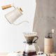 thumbnail image 3 of Hervidor de café pequeño con cuello de cisne/hervidor de goteo para verter/acero inoxidable/con tapa, tetera de café con goteo manual de 550ml para, 3 of 9