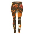 thumbnail image 4 of Thanksgiving Turkey Print Comfortable Breathable Leggings For Women Half Half Pants Womens Maternity Pants Dress Leggings for Women Business Casual Cute Summer Outfits for Women Leggings Cute Leggings, 4 of 4