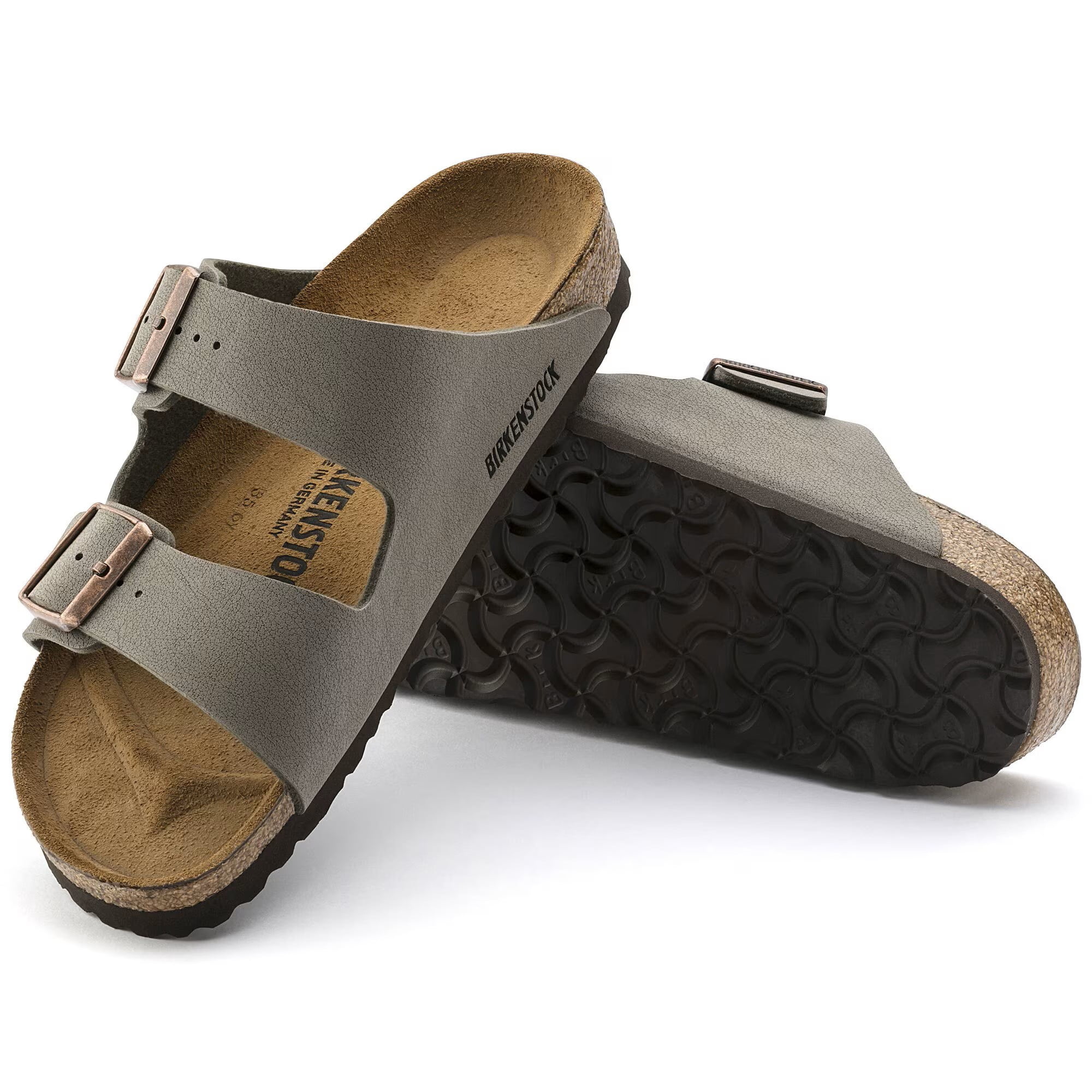 Birkenstock Women's Stone Arizona Birkibuc 41 2A(N) EU