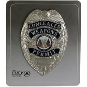 Fury Tactical Shield Concealed Weapons Permit Badge