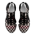 thumbnail image 5 of Moroccan Texture Wave Geometry Dark Red Brown Walking Shoes for Men Woman Lightweight Tennis Fashion Elastic Sports Shoes Cushion Basketball Shoes, 5 of 7