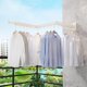 thumbnail image 3 of Clothes Drying Rack,Laundry Space Saver Wall Mounted,Retractable,Collapsible(Tri-Fold), White Color Rack Clothing, 3 of 5