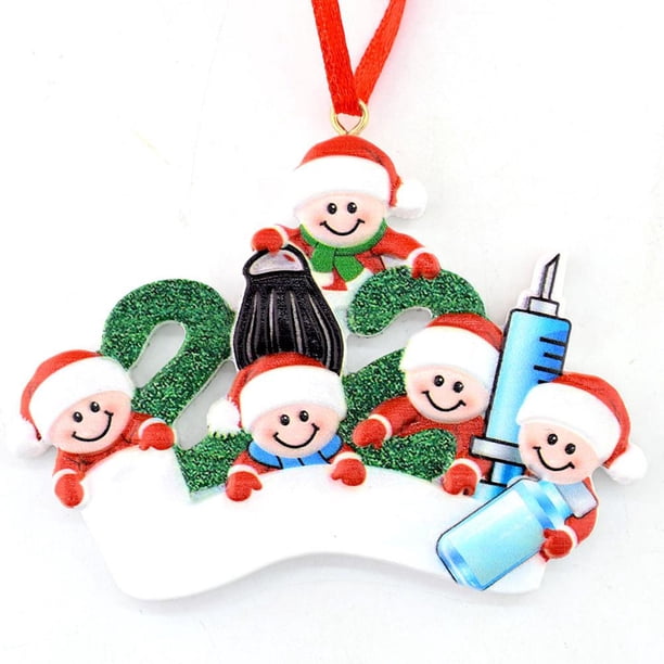 Resina De Navidad Navidad Familia Diy Bendiciones Escritas A Mano Colgantes De Muñeco De Nieve Regalo Para Amigo O Familia Speravity HA040823-47