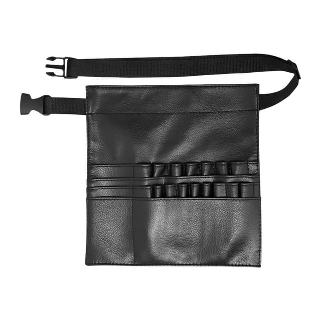 Bolsa para brochas de maquillaje, riñonera práctica, organizador de brochas, paquete de delantal, bolsa de almacenamiento de bolsillo con cinturilla