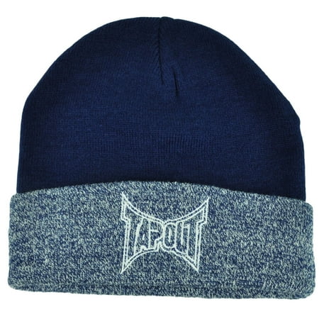 Ufo Cap - Tapout Cuffed Knit Beanie Toque Mixed Martial Arts Cage Fighting Blue MMA UFC