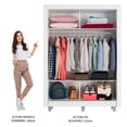 thumbnail image 4 of Ropero Closet Madesa Denver 2 puertas Corredizas con Espejo con pies BB, 4 of 5