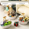 thumbnail image 3 of 8 Pack Small Woven Basket\nwith Gift Bags and Ribbons, 3 of 5