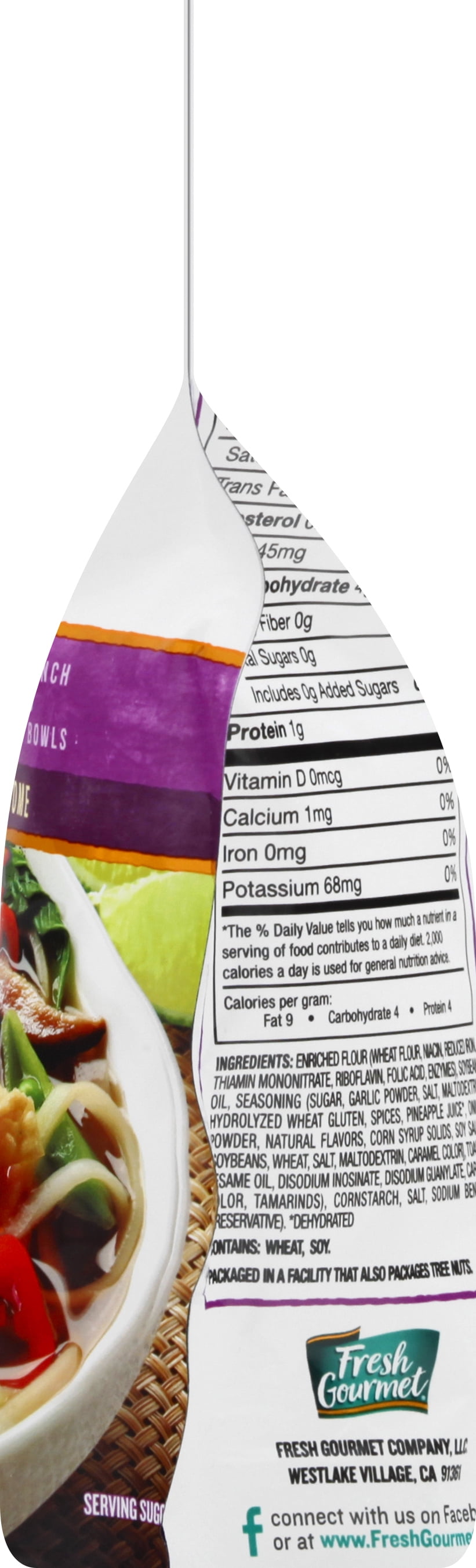 Fresh Gourmet Garlic Ginger Wonton Strips, 3.5 oz (6-Pack)