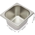 thumbnail image 6 of Ice Food Serving Display Tray 1.7L/3.59Qt Countertop Food Serving Display Stainless Steel Food Serving Tray with Clear Roll Top Cooling Food Dishes Display for Buffets, Restaurants, Hotels, 6 of 7