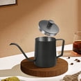 thumbnail image 4 of Long Narrow Spout Coffee Kettle (350ml) Gooseneck Coffee Pot Stainless Steel Perfect for Coffee Maker - Black, 4 of 8