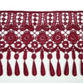thumbnail image 3 of 4" White Black Ivory Red Blue Gray Teardrop Fringe Venice Lace Trim Sold By 15", 3 of 6