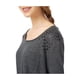 thumbnail image 2 of Aeropostale - Camiseta con adornos de tela para mujer, talla XL, color negro, 2 of 2