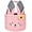 Plush-Pink, variant on 14.17 Inch Easter Bunny Basket Plush Easter Bunny Tote Bags Cute Rabbit Design Personalized Easter Bucket for Kids Carrying Gift and Eggs (Plush-Rose Red)